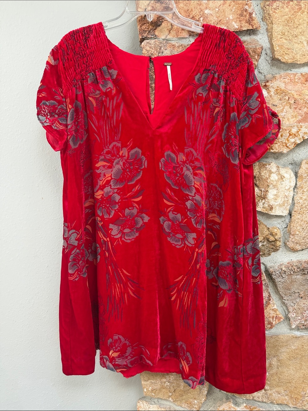 *read/flaw* Free People Acting Single Velvet minidress - Picture 3 of 6